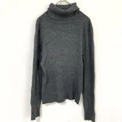 【万能】C.D.S BASIC タートルネック リブニット グレー M