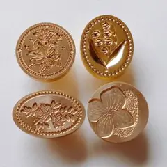 シーリングスタンプ ヘッド 4点セット ①