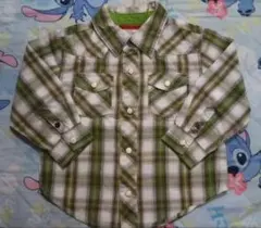 美品 baby GAP オシャレなチェックシャツ 羽織りにも 90㎝ 春夏