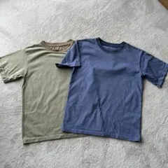 無印良品良品　キッズ 半袖Tシャツ 2枚セット 140cm 双子のサムネイル