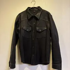 廃盤 レアKADOYA ディアスキン レザーシャツ 鹿革　Deerskin 廃盤 レアKADOYA ディアスキン レザーシャツ 鹿革 Deerskin - メルカリ