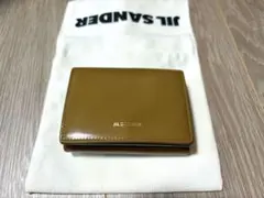 【美品・正規店購入】JIL SANDER 三つ折り財布　ブラウンのサムネイル