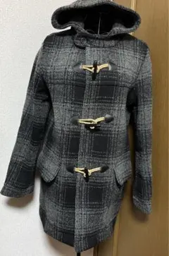 値下げGAP チェック柄のダッフルコート