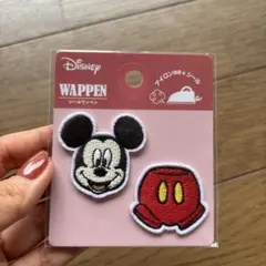未開封　ディズニー　ミッキーマウス　ミッキー　ワッペン　シールワッペン