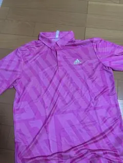 adidas ピンク ポロシャツ J/XO