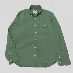 Tone on tone♡￼ダンガリーシャツ　ダウンボタン　長袖シャツ　S