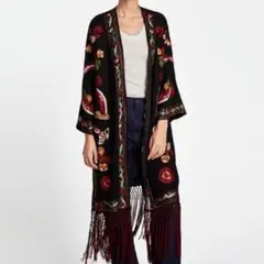 salsabilaa様 ZARA 着物 刺繍 ガウン 　エンブロイダリーのサムネイル