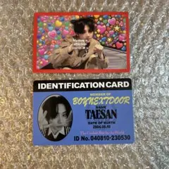 BOYNEXTDOOR ボネクド　テサン　how ミームカード　IDカードセット