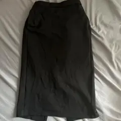 GU カットソータイトスカート 黒 222-321005