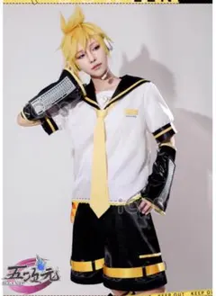 ボカロ　鏡音レン　ウィッグ　コスプレ　衣装　ヘッドフォン　厚底ブーツ コスプレウィッグ 鏡 音 レン ヘッドホン ボーカロイド ボカロ 鏡音