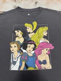 Disney プリンセス 6人集合 オフィシャル Tシャツ S フェードのサムネイル