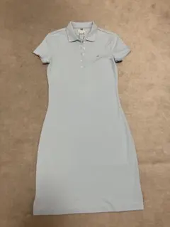 [新品・未使用]トミー ヒルフィガー 半袖スリムフィットワンピース ライトブルーのサムネイル