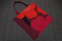 marimekko マリメッコ ウニッコ ファブリックバッグ シルバーメダル
