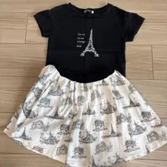 BeBeべべTシャツ＆スカート【120】