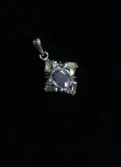 天然石‼️ラベンダーカラーのアメジストネックレストップ