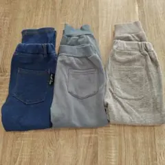 裏起毛 ボトムス 3点セット