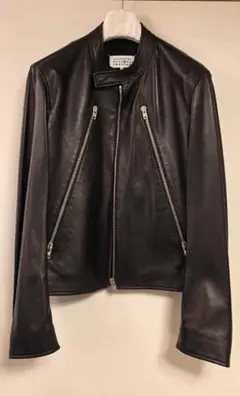 試着のみ マルジェラ 5-ZIP LEATHER JACKET 付属品完備48 - メルカリ