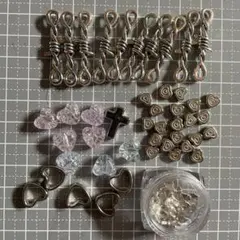 ハンドメイド シルバーパーツ ビーズ まとめ売り セット