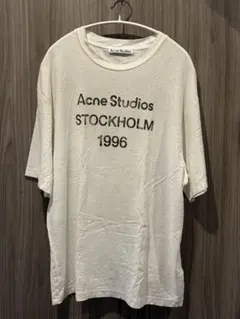 ACNE STUDIOS ホワイト ロゴTシャツ XXS-XS - メルカリ