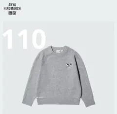 ユニクロ×ANYAHINDMARCHプレミアムラムクルーネックセーター110
