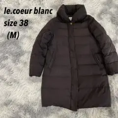 le.coeur blanc ルクールブラン ダウンコート ブラック M金ボタンのサムネイル