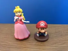チョコエッグ　スーパーマリオ　ベビーマリオ　ピーチ姫　2体セット