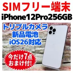 SIMフリー iPhone12Pro 256GB シルバー 新品電池