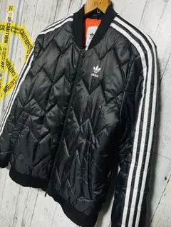 adidas キルティングジャケット ダブルジップ ブラック SST 新品未使用