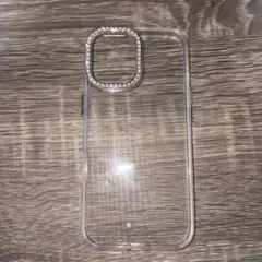 クリア ストーン装飾 iPhoneケース iPhone14ケース