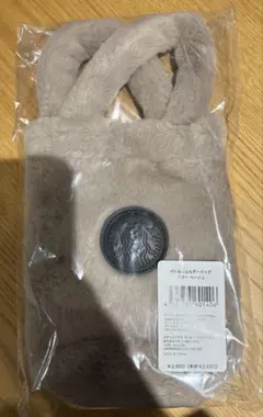 ★スターバックス★　ホリデー 2025 ボトルショルダーバッグファー　ベージュ