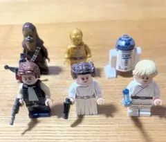 レゴ スターウォーズ ミニフィグ ルーク レイア K-3PO メディカル 
