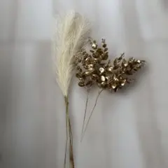 ゴールド 造花　アレンジメント
