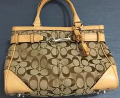COACH ロゴトートバッグ ベージュ/ブラウン