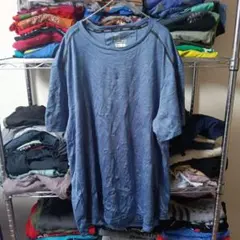 90sヴィンテージラッセルRUSSELLメンズ 青ブルーtシャツメンズ海外古着