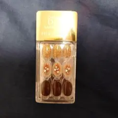 ダッシングディバ マジックプレス ネイルチップ グリッターブラウン