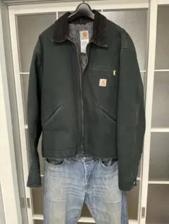 【米国製】Carhartt デトロイトジャケット ブラック　J01 BLK