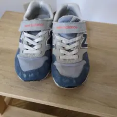 new balance スニーカー グレー/ブルー18cmのサムネイル