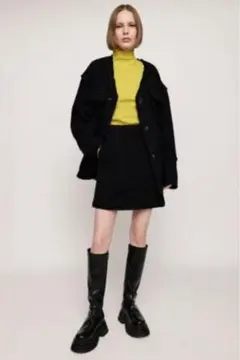 SLY / TWEED FRINGE ショートスカート