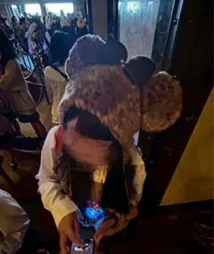 ディズニー ヒョウ柄ファンキャップ