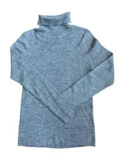 GU リブ編みタートルネックセーター