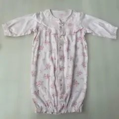 メゾピアノ ピンク 花柄　2wayロンパース ドレスオール