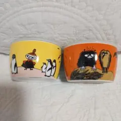 MOOMIN ムーミン 陶器タッパー 保存容器 2個セット レンジ容器