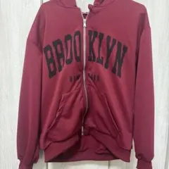 フルジップパーカー　赤　パーカー