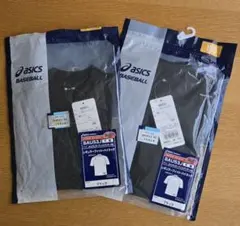アンダーシャツ asics レギュラーフィット 150 半袖　2枚 新品未使用