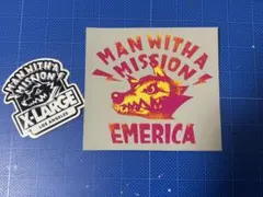 マンウィズ エメリカ XLARGE コラボステッカー シール MWAM