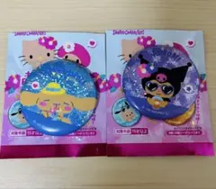 サンリオキャラクターズ ホログラム缶バッジ 日焼け ダイソーセリアキャンドゥのサムネイル