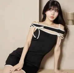 ANDMARY Chuchu pleats ribbon dress - メルカリ
