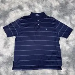 美品 ポロラルフローレン ボーダー ポロシャツ LL メンズ