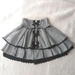 evelyn サイドリボンティアードミニスカート | Mercari
