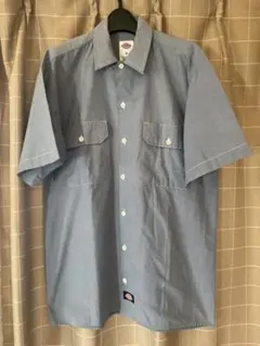 Dickies ワークシャツ 「仕事着等に」ライトブルー S(L相当)のサムネイル